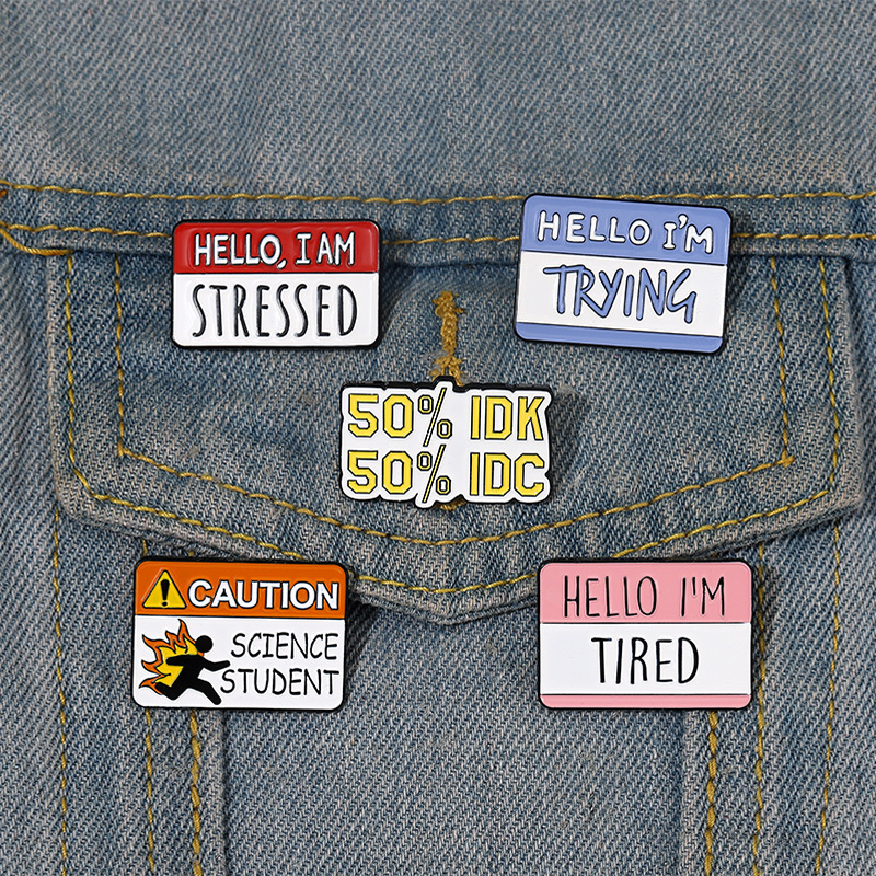 Unisex Gender Plating Design Classic Style Style Classic Style Pin Letter Alloy Plating Unisex Brooches