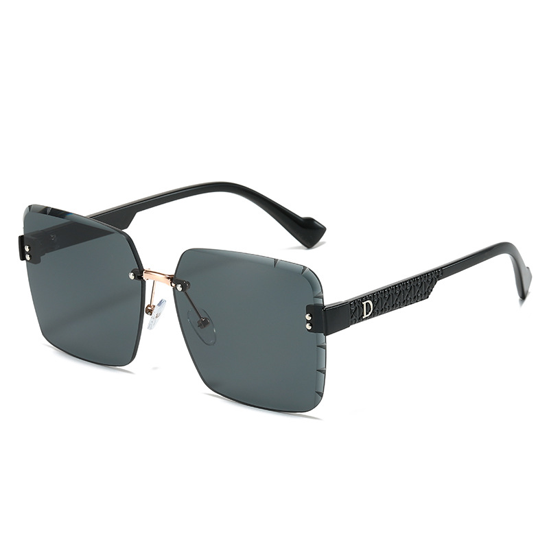 Square universal fashionable trend retro sunglasses for men and…