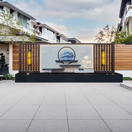 屏风、隔断类;喷泉水景;门楼