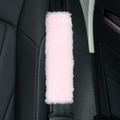 Seat belt shoulder pad – Rabbit Fur Seatbelt Shoulder Pads