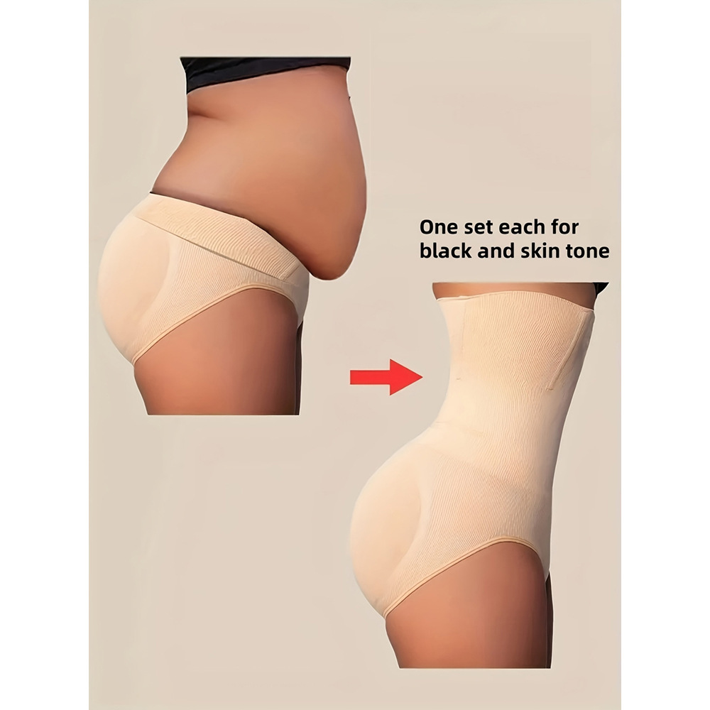 Ropa interior para esculpir el cuerpo de cintura alta, dispositivo para esculpir el cuerpo, funda abdominal, ropa interior de control de abdomen plano para mujer, glúteos