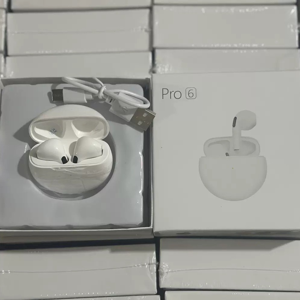 Transfronterizo nuevo pro6 auricular Bluetooth inalámbrico i12 macaron TWS reducción de ruido mini en la oreja fábrica al por mayor