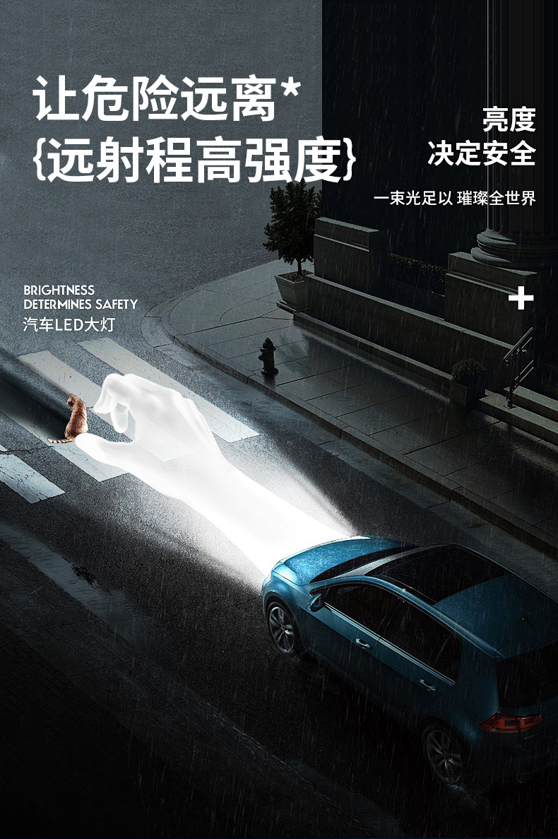 Snowlite Quantum Light 130 Watt High Power Super Bright Car Led Headlight H7 9005 H4Led Headlight
