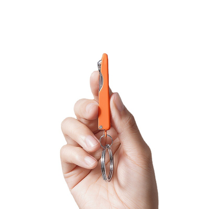新型今の逸品kinepin携帯型爪切りキーホルダー爪切り防止飛散防止炭素鋼家庭用|undefined