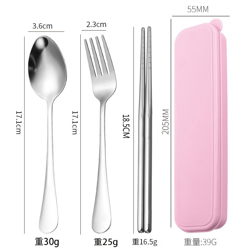 304 [천지 북유럽 파우더 케이스] 스푼/포크/젓가락 3종 세트