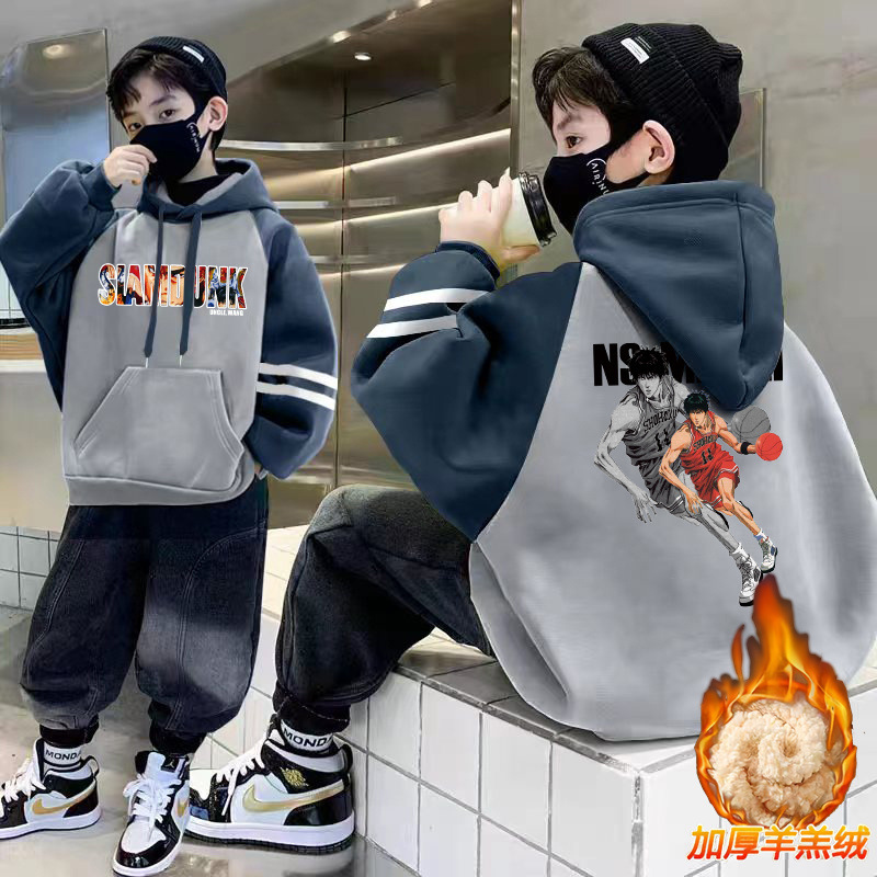 농구화 양면 프린트 - 그레이 - 램스울