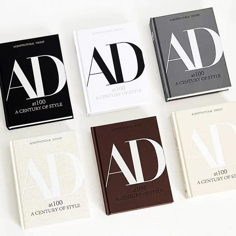 Fashion English can read AD simulation book model room study exhibition hall decoration European luxury magazine props