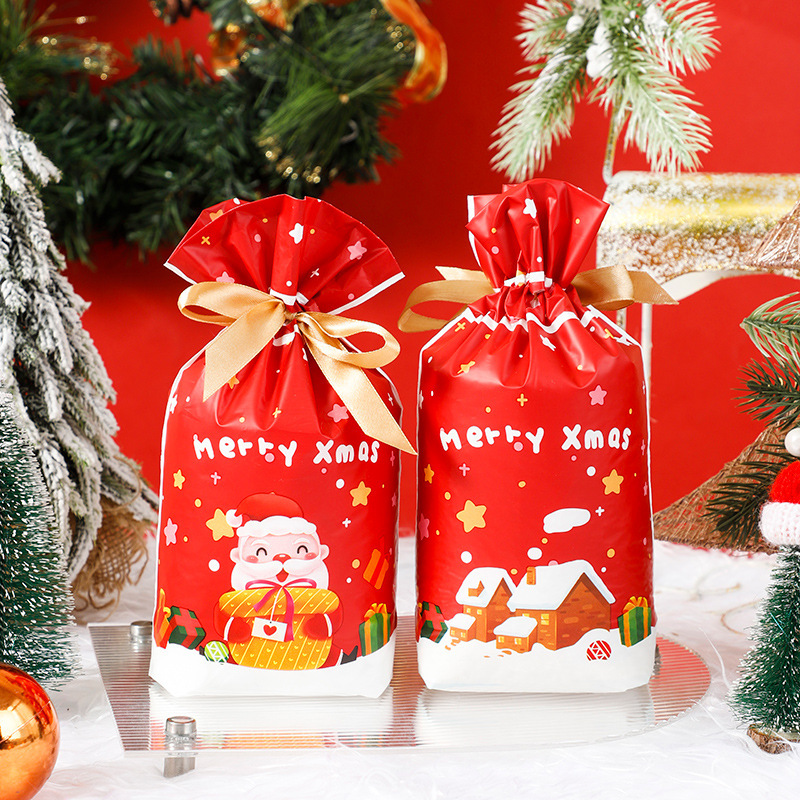 新商品オリジナル平安果袋ギフトバッグクリスマスキャンディー包装袋リボン巾着袋ギフト袋|undefined