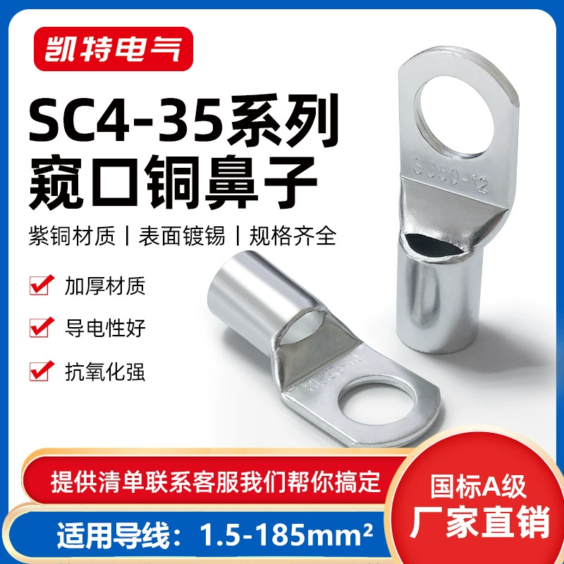 SC медный нос 4/6/10/16/25/35/50/70/95 квадратный Пип Луженый провод волочения Клеммная головка