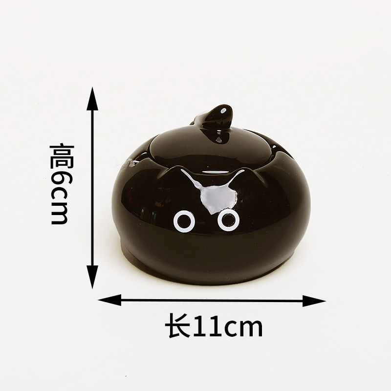 Serie de gatos siameses, cenicero lindo creativo, cerámica con cubierta, sala de estar doméstica, almacenamiento de escritorio de oficina