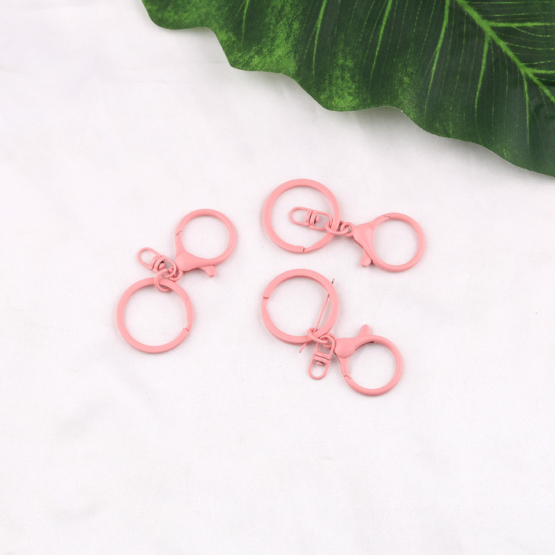 カラー塗装8字平輪三点セットdiy手作りバッグ玩具人形ストラップキーホルダーアクセサリー部品|undefined