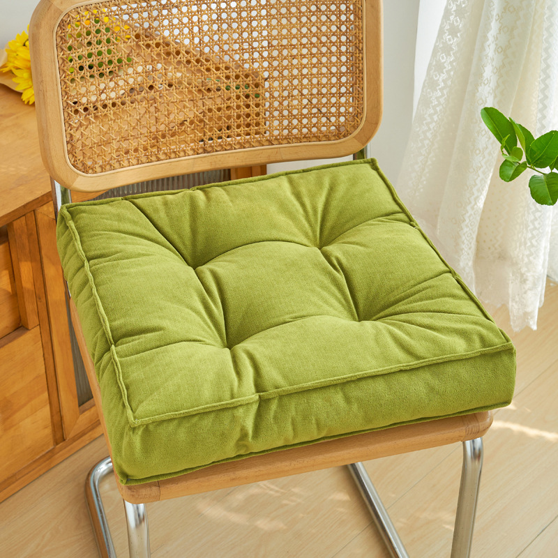 Chenille estiramiento de asiento de silla de oficina sedentario artefacto alfombra de suelo de sala de estar ventilada anti-deslizante cojín de ventana de aluminio