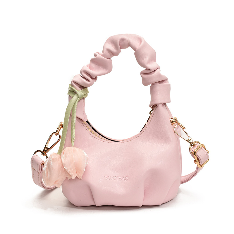 Bagos de hombro plegables extranjeros para niños y niñas, flores dulces, mini mochila para bebés, nuevos tipos de bolsas de nube de comercio exterior para niños