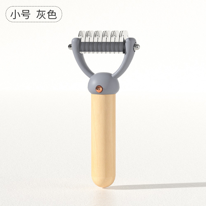 Nudo de mascota peine gato autolimpiante aguja peine flotante pelo nudo abierto gato y perro belleza peine removedor de pelo suministros para mascotas