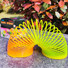 trumpet Rainbow Circle Coil Elastic force Toys 6.3cm Stall Toys Box gift children gift