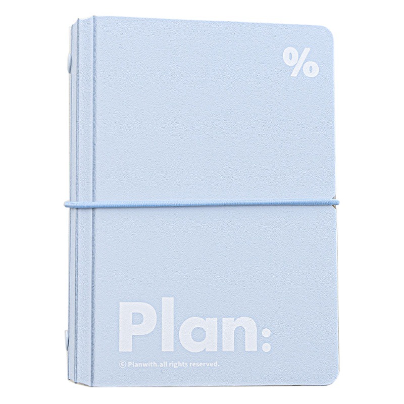 Planwith simple bolsillo de hojas sueltas portátil de la correa portátil de almacenamiento extraíble estudiante portátil Bloc de notas