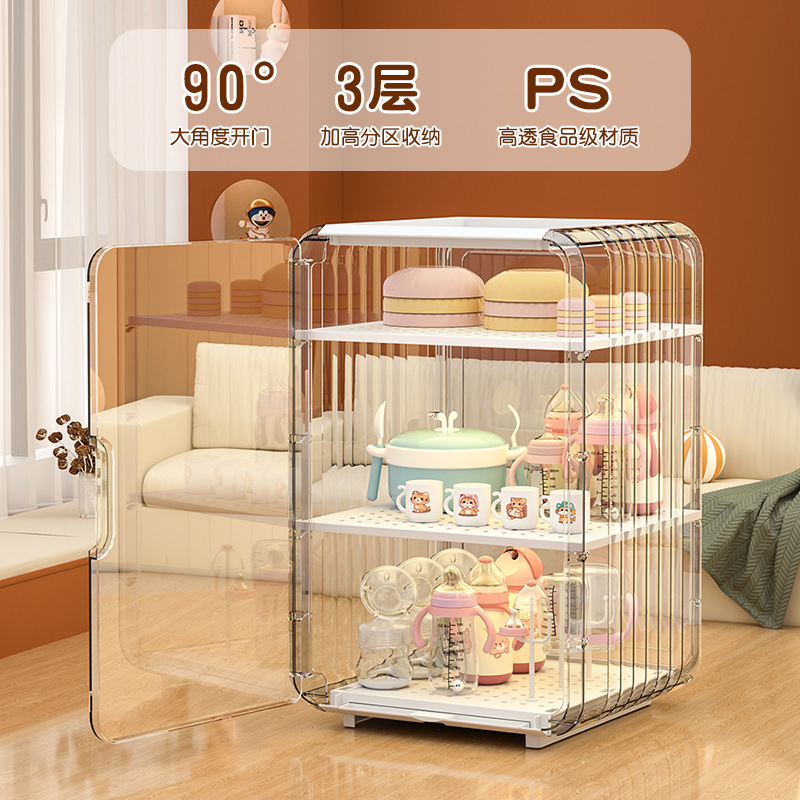 宝宝奶瓶收纳盒餐具清洗工具沥水架置物架防尘储存收纳箱婴儿专用