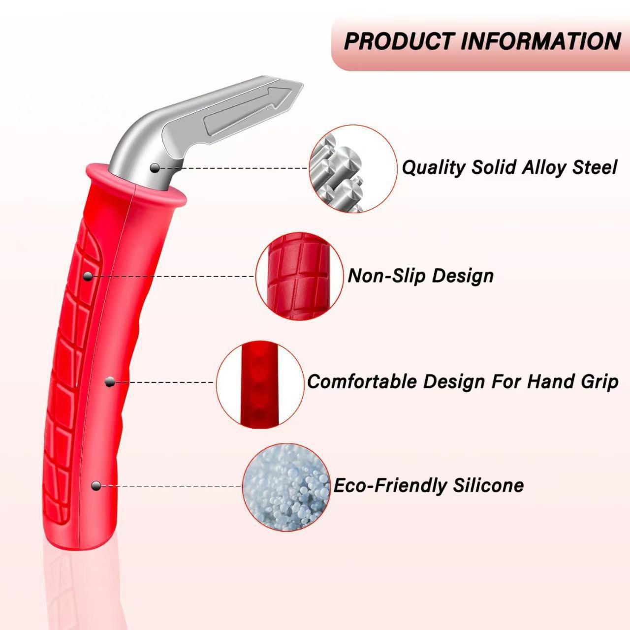 Car Handle Assist Device for Elderly, Portable Vehicle Support Handle, Safety Grab Bar, Hammer Tool