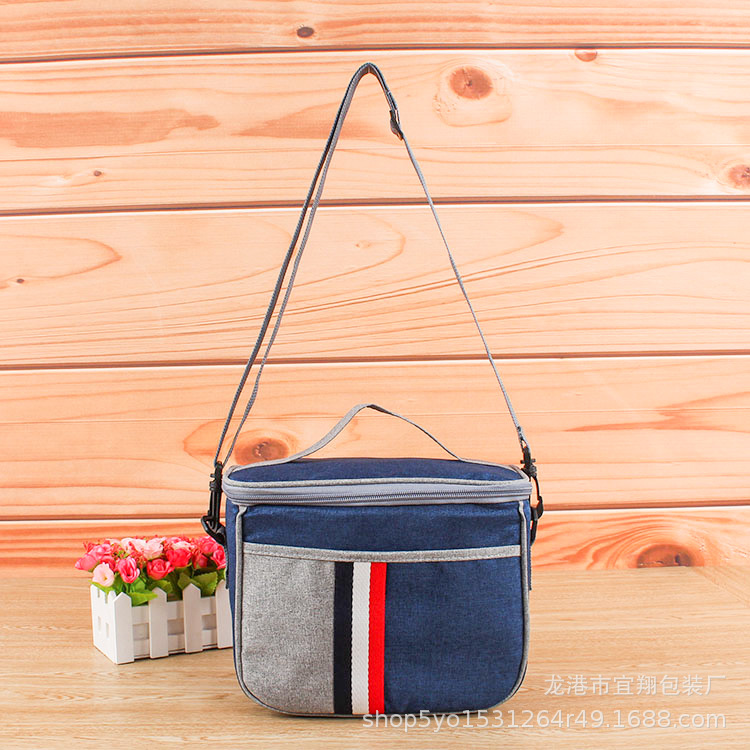 定 制牛津布拉链袋旅行手提骨条包健身单肩斜跨印花工具包定 做