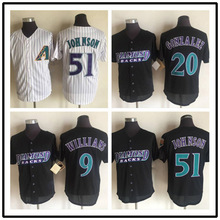 复古版棒球衣 响尾蛇队 Arizona Diamondbacks jersey 刺绣棒球服