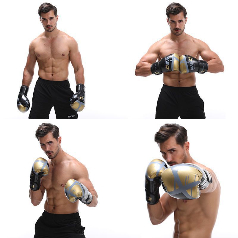 Mujeres y hombres guantes de boxeo para niños adultos y adolescentes Muay Thai Sanda boxeo de boxeo de lucha bolsa de arena fábrica de guantes de entrenamiento