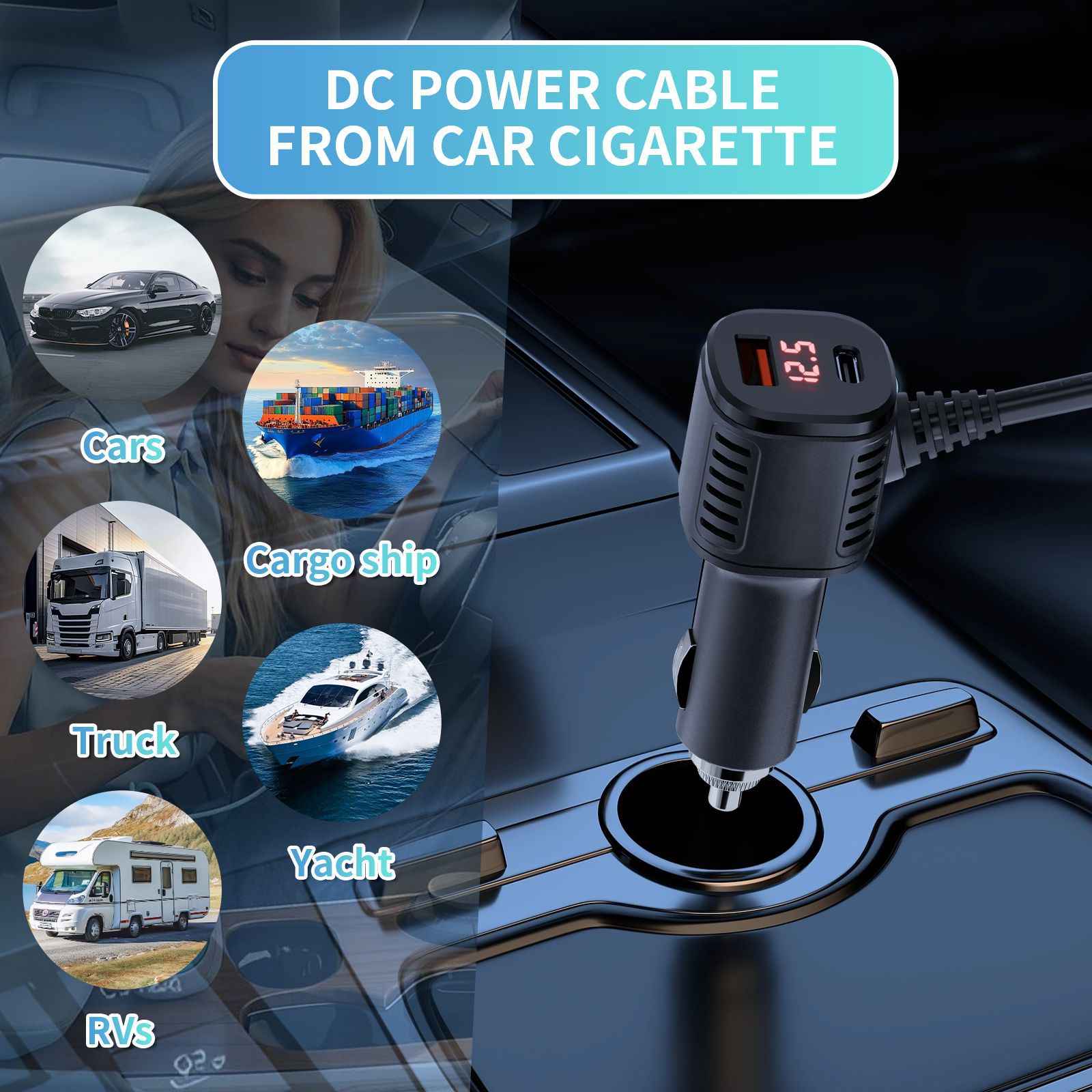 Cross-Border Hot-Selling 12V24V to 30V3.5A Power Converter Mini Cable 12V to 30V3.5A Boost Power Supply