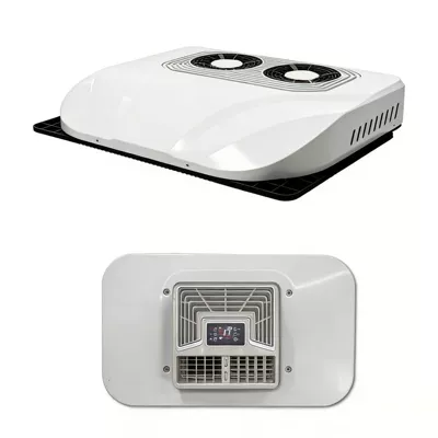 24V Parking Air Conditioner All-In-One Dual Fan 12V Rv Truck Large Truck Skylight Vehicle-Mounted Refrigeration Inverter (Automotive air conditioning) - k603-vortex-compressor-12v-white