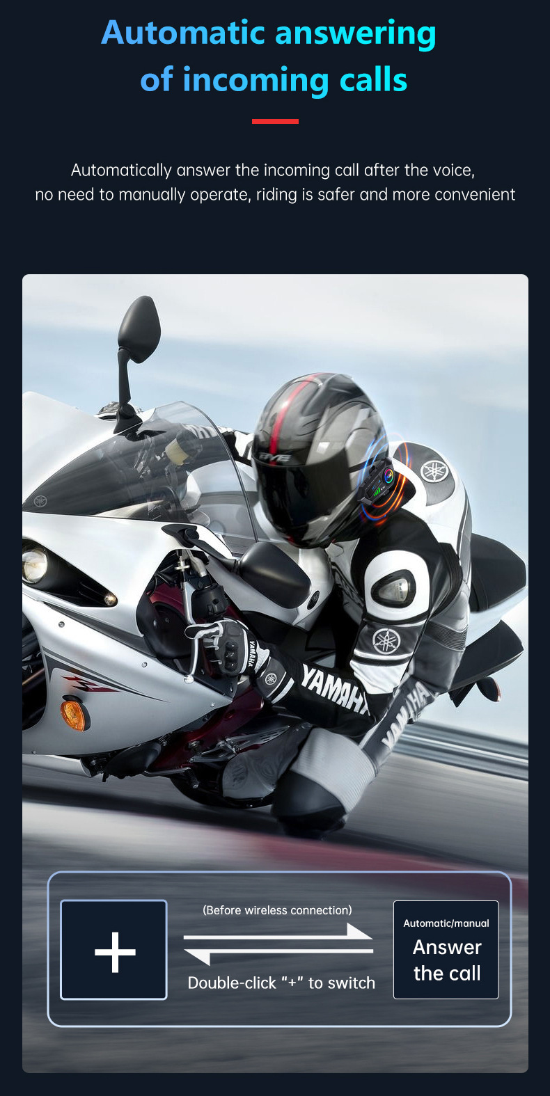 Cross-Border Y30 Helmet Bluetooth Headset Intercom for Motorcycles, Waterproof and Dustproof, Long Battery Life, for Listening to Music and Making Calls