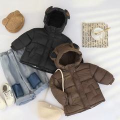 新款儿童羽绒棉服短款男女童加绒冬季加厚棉衣中小童外套宝宝棉袄