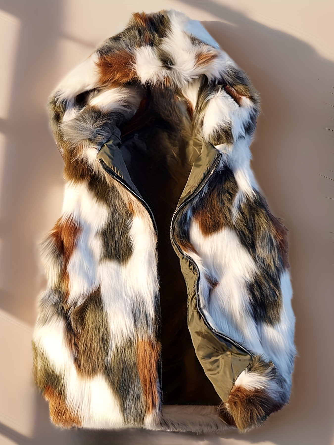 Hombres cálidos invierno fiesta de lujo cosplay casual faux fur transfronterizo