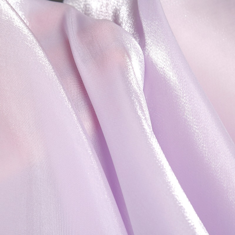 Tejido de seda brillante de perlas, hilo de agua, hilo líquido de seda micropermeable, gaza de seda, vestido de seda, ropa de ropa de seda, cara de ropa de seda