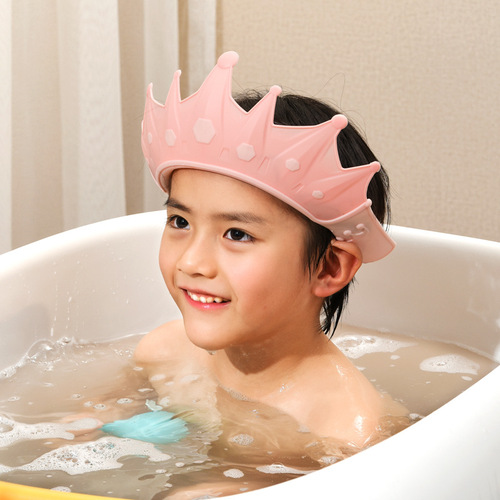 Baby hair washing magic tool ear and eye protective soft rubber shower cap for infants and young children bath cap for children waterproof shampoo hat