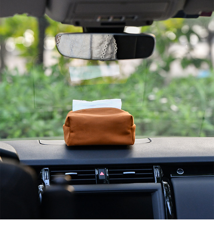 Cross-Border Tk Amazon Car Tissue Box with Magnetic Attachment for Car Ceiling, High-End and Simple Design, Suitable for Aito, Nio, and Im Motors