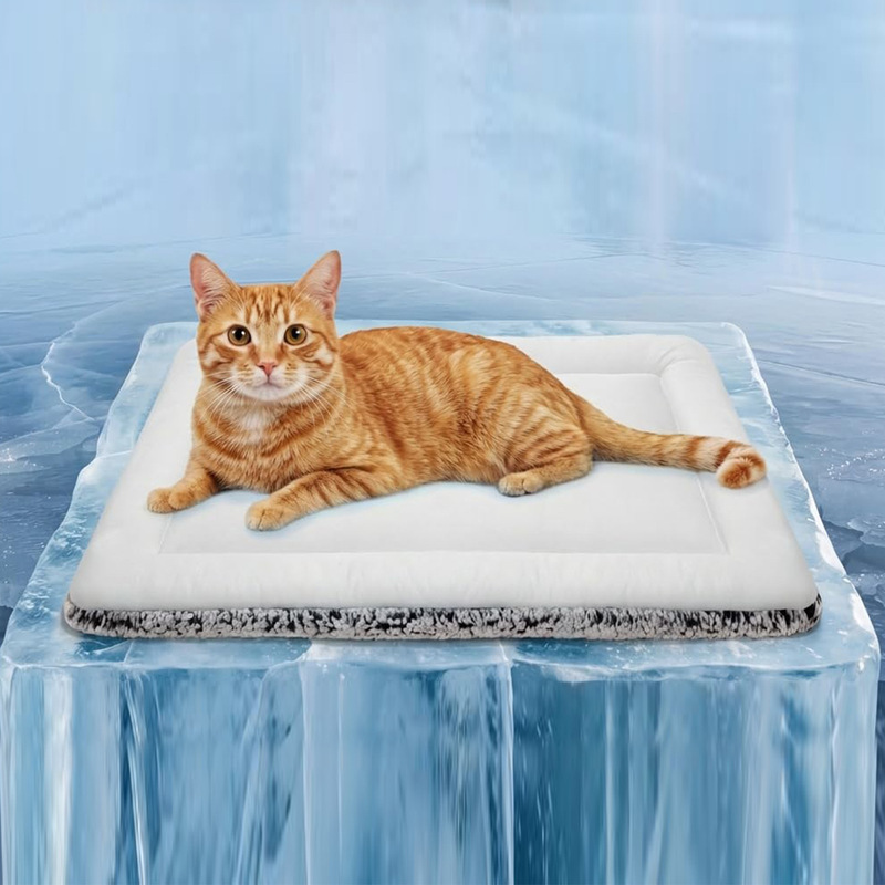 Pet Cooling Mat for Keeping Warm in Cat Beds, Reversible for Hot and Cold Use, Winter Warming Mat and Summer Cooling Mat