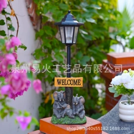 树脂工艺品;庭院灯;陶瓷工艺品