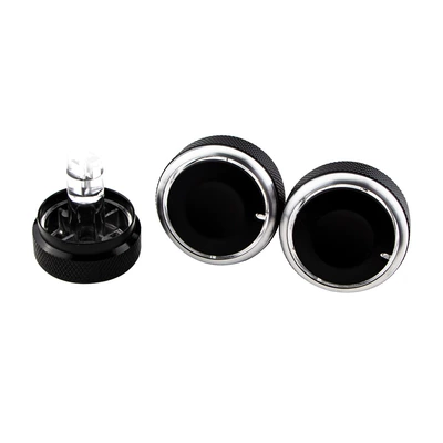 Applicable to Beilu big Myvi3 pcs/set car air conditioning knob AC knob cover switch button accessories (Other Automotive Interior Supplies) - black