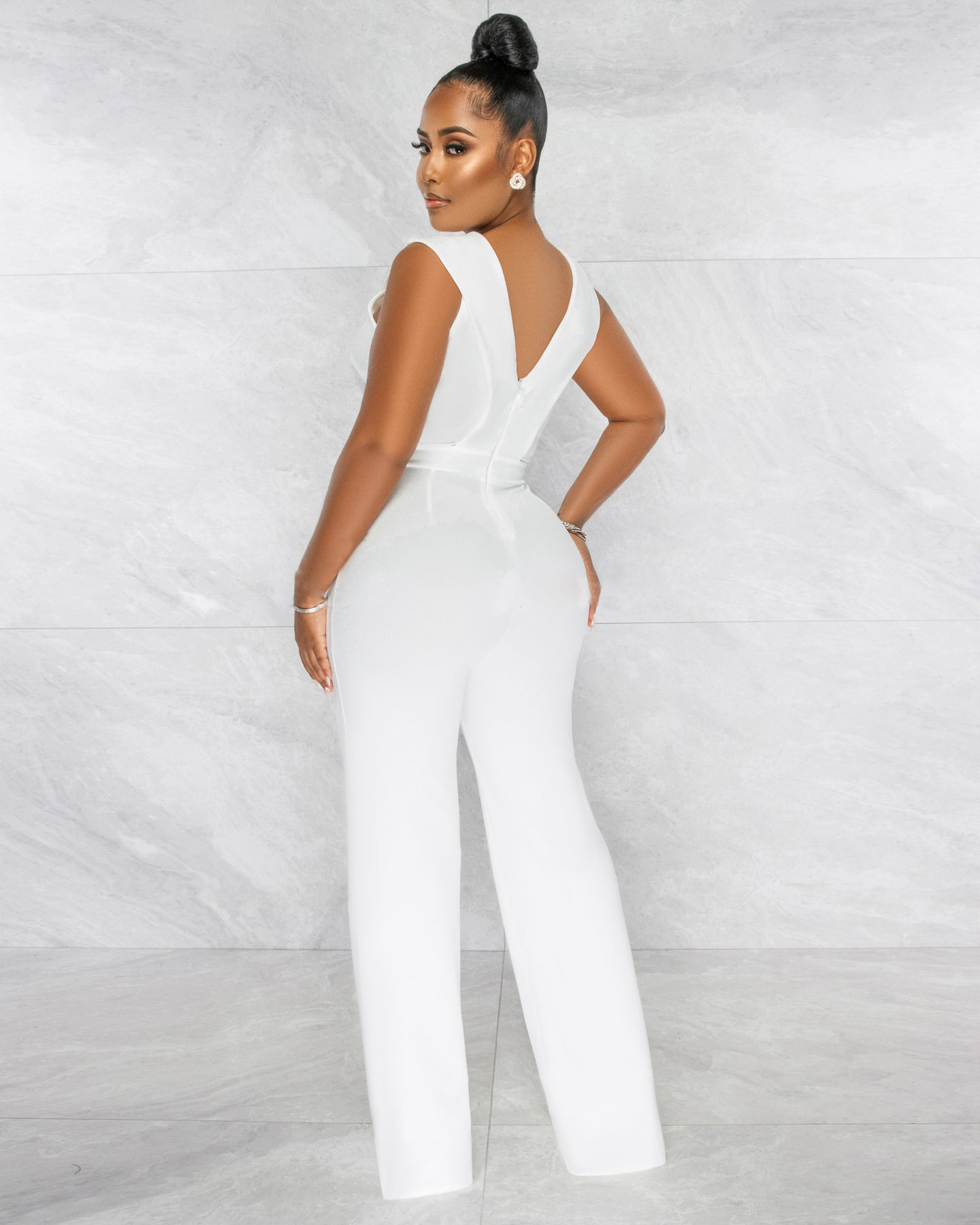 Women's Casual Daily Bodysuits Casual Streetwear Geometric Full Length Jumpsuits display picture 24