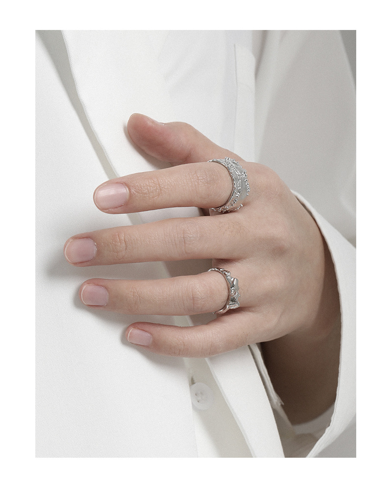 Fashion Geometric Sterling Silver Plating Open Ring