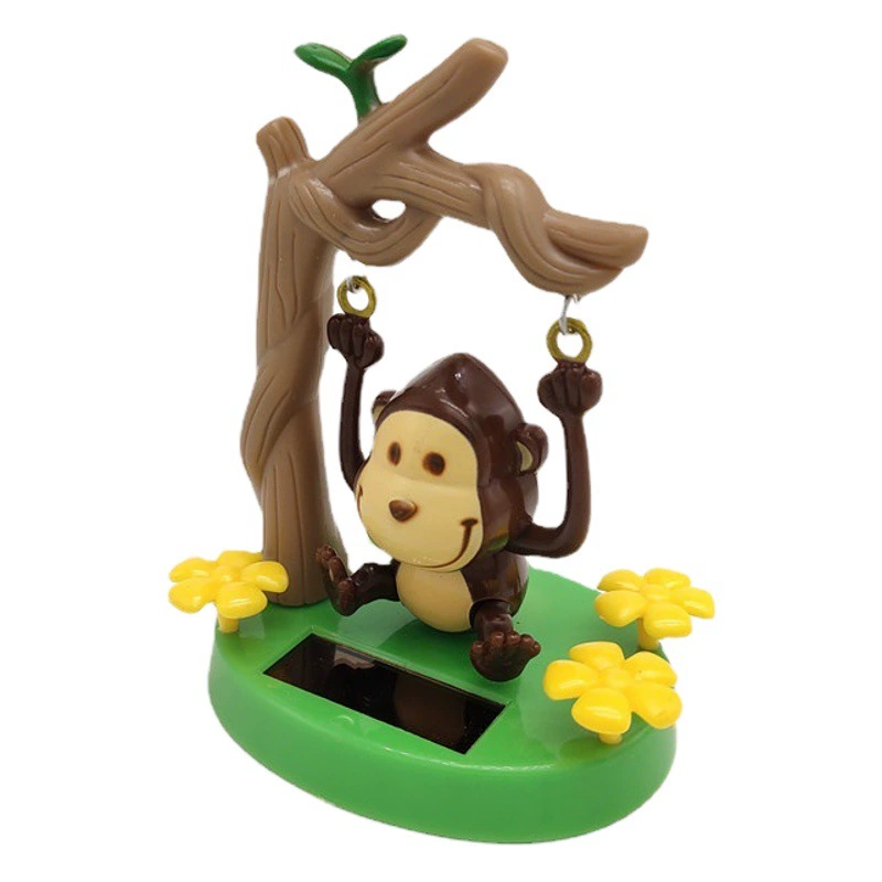 Солнечные украшения качающаяся голова кукла качели обезьяна подарок Дети трансграничный интерьер Креативный интерьер автомобильные принадлежности