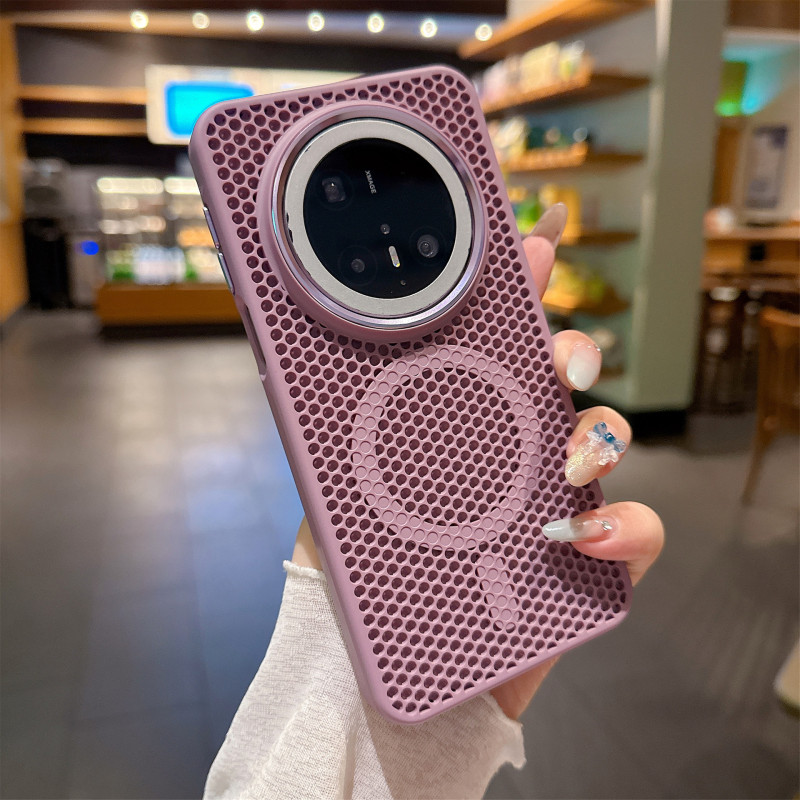 蜂窝散热磁吸适用华为Mate70Pro肤感手机壳Mate60Pro高级感保护套|undefined