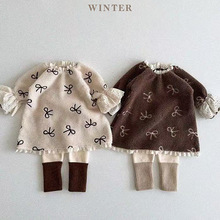 韩版连衣裙2025秋冬新款儿童韩版背心公主裙婴幼童周岁百日礼服裙