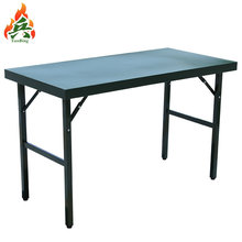 焱兵野戰戶外折疊鐵桌培訓辦公會議桌指揮作業桌便攜簡易鋼板餐桌