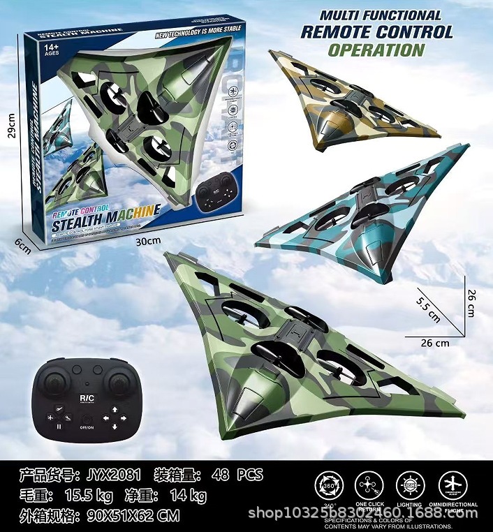 Dron Caza de Control Remoto de 4 Ejes de Espuma EVA Resistente a Caídas con Carga USB