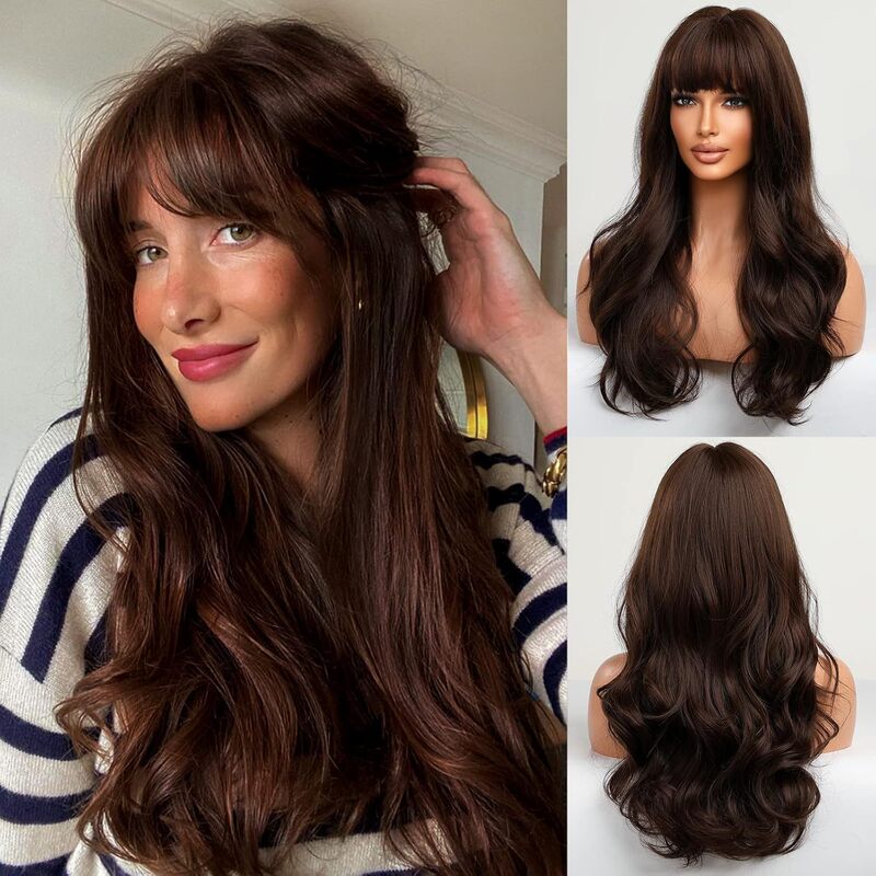 Best-selling cross-border Halloween wigs, European and American wigs, women's wavy curly hair wigs, ladies' full-head wigs, long curly hair wigs