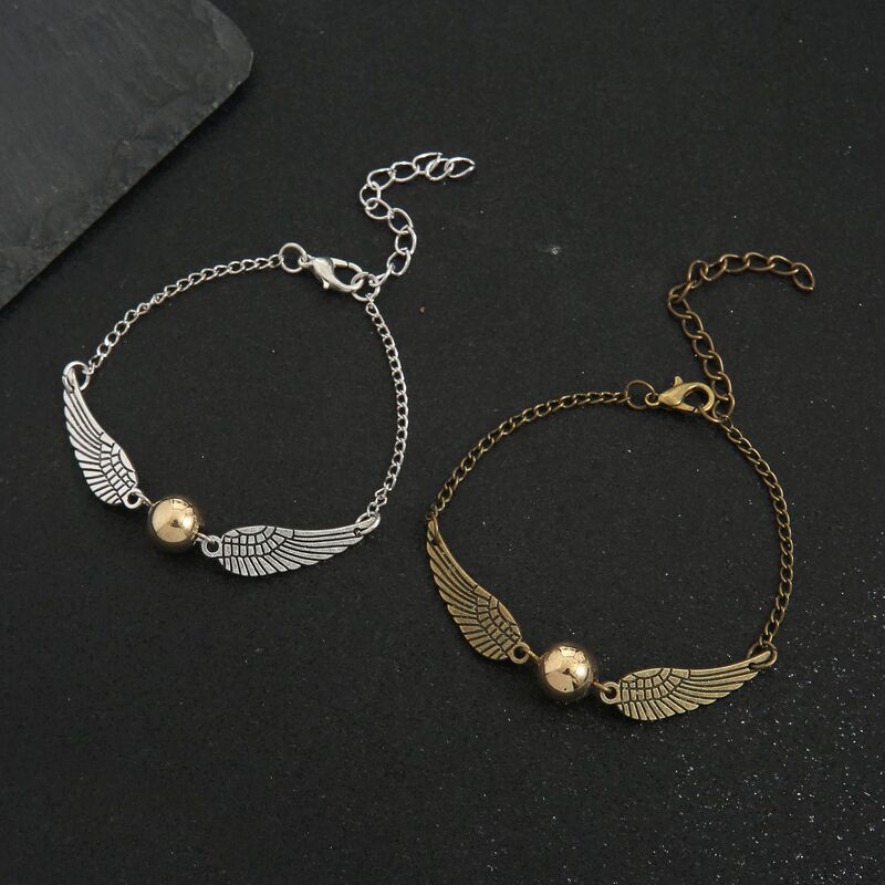 European and American Popular Cross-Border Foreign Trade Snitch Bracelets Personalized Wings Bracelets Factory Direct Supply Wholesale