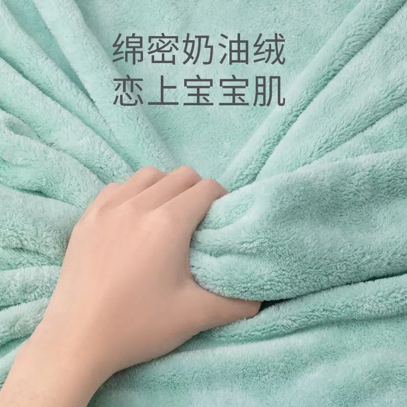 목욕 타월은 엄격한 선택을 대신하여 흡수성 부드러운 빠른 건조 산호 양털 어린이 남성 및 여성 헤어 3 피스 세트보다 성인 두께를 증가 시켰습니다.