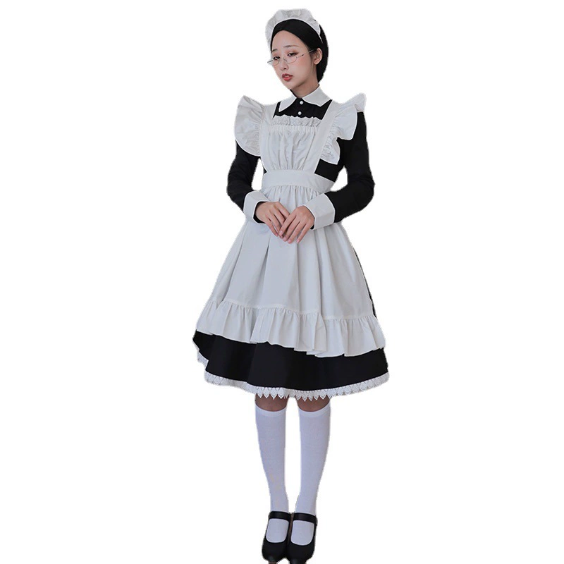 Японская длинная рукава, милый костюм, платье, косплей, стиль Lolita