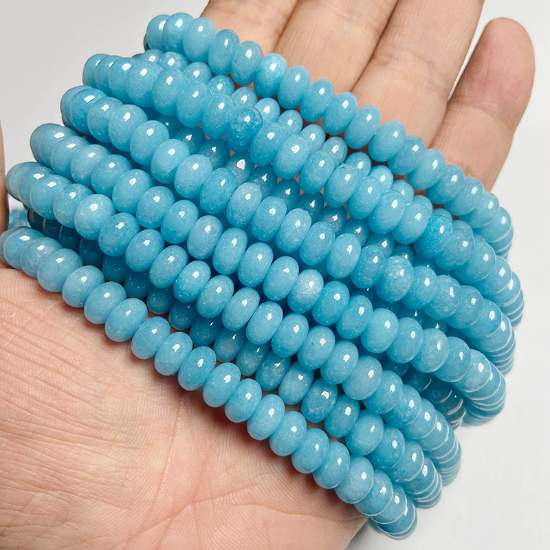 A String 5*8mm Natural Stone Aventurine Amazonite Morganite Irregular Geometric Smooth Jewelry Accessories Beads display picture 13