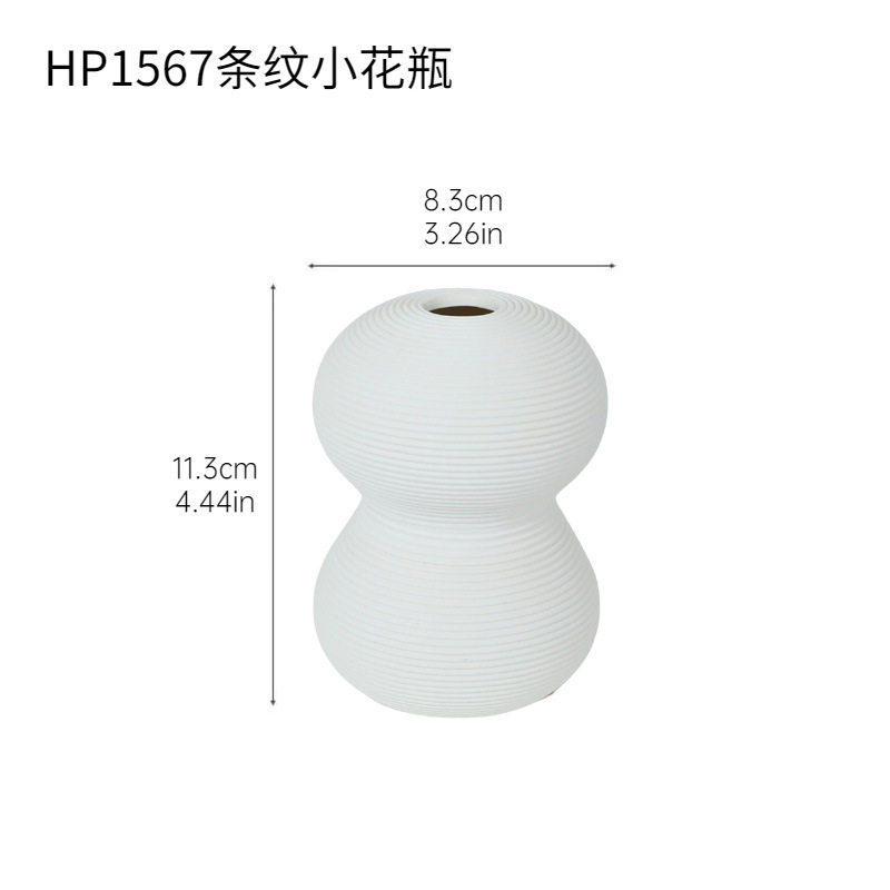 Jarrón pequeño a rayas hp1567
