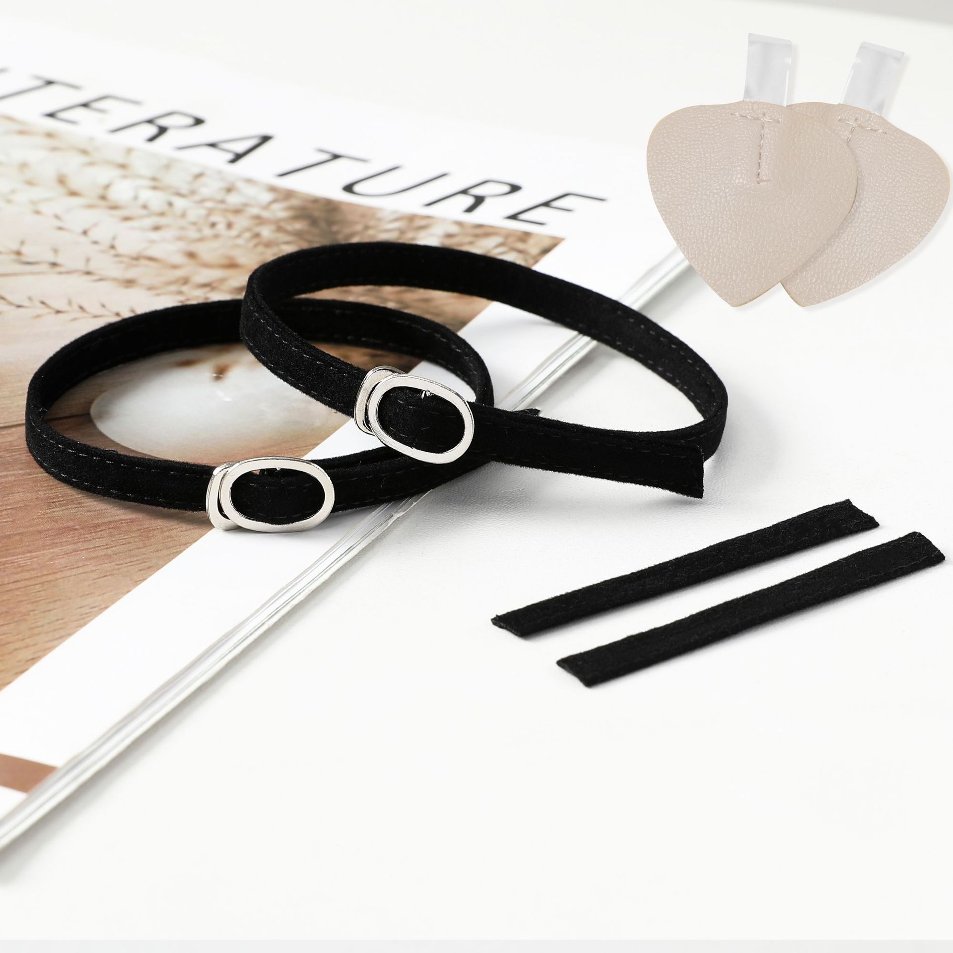 Venta al por mayor parche sin costuras con cordones anti-caída tacón alto invisible con cordones perezosos sin tacón transparentes zapatos de una sola capa anti-caída zapatos de terciopelo